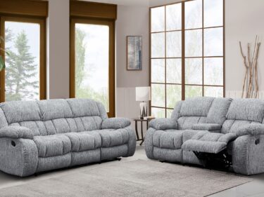 2-PC Reclining Sofa & Loveseat