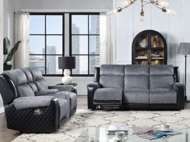 2-PC Recliner Sofa & Console Loveseat